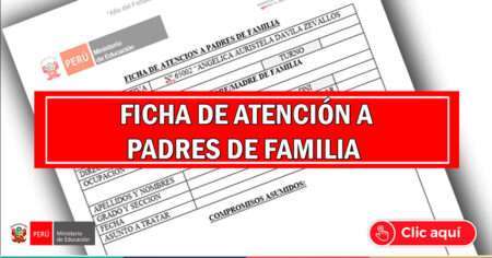 FICHA DE ATENCIÓN A PADRES DE FAMILIA