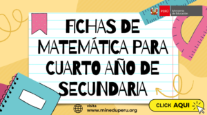 FICHAS DE MATEMÁTICA PARA CUARTO AÑO DE SECUNDARIA | Ministerio de ...