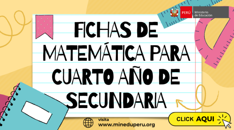 FICHAS DE MATEMÁTICA PARA CUARTO AÑO DE SECUNDARIA | Ministerio de ...