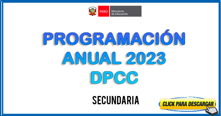 PROGRAMACIÓN ANUAL DPCC 2023