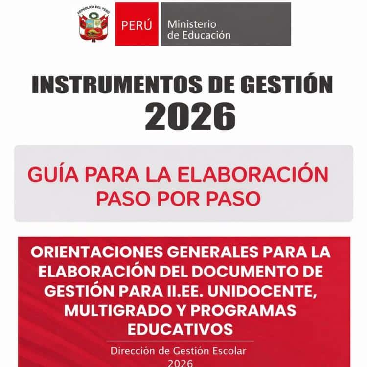 instrumentos de gestión educativa, gestión escolar 2026, planificación institucional, gestión educativa en Perú, documentos de gestión escolar, organización escolar, educación de calidad